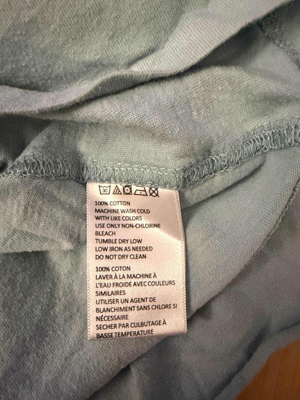 Urban Outfitters Light Blue Cropped V-Neck Top - Picture 4 of 4